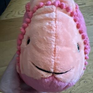 Jellycat London Neo Fish Plush Orange Coral 14” Excellent  NWOT